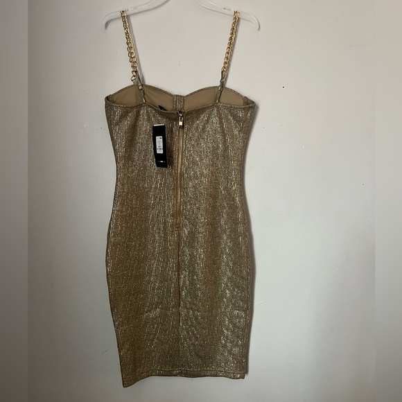 Nwt fashion nova a classy one metallic mini dress size small - Picture 7 of 8